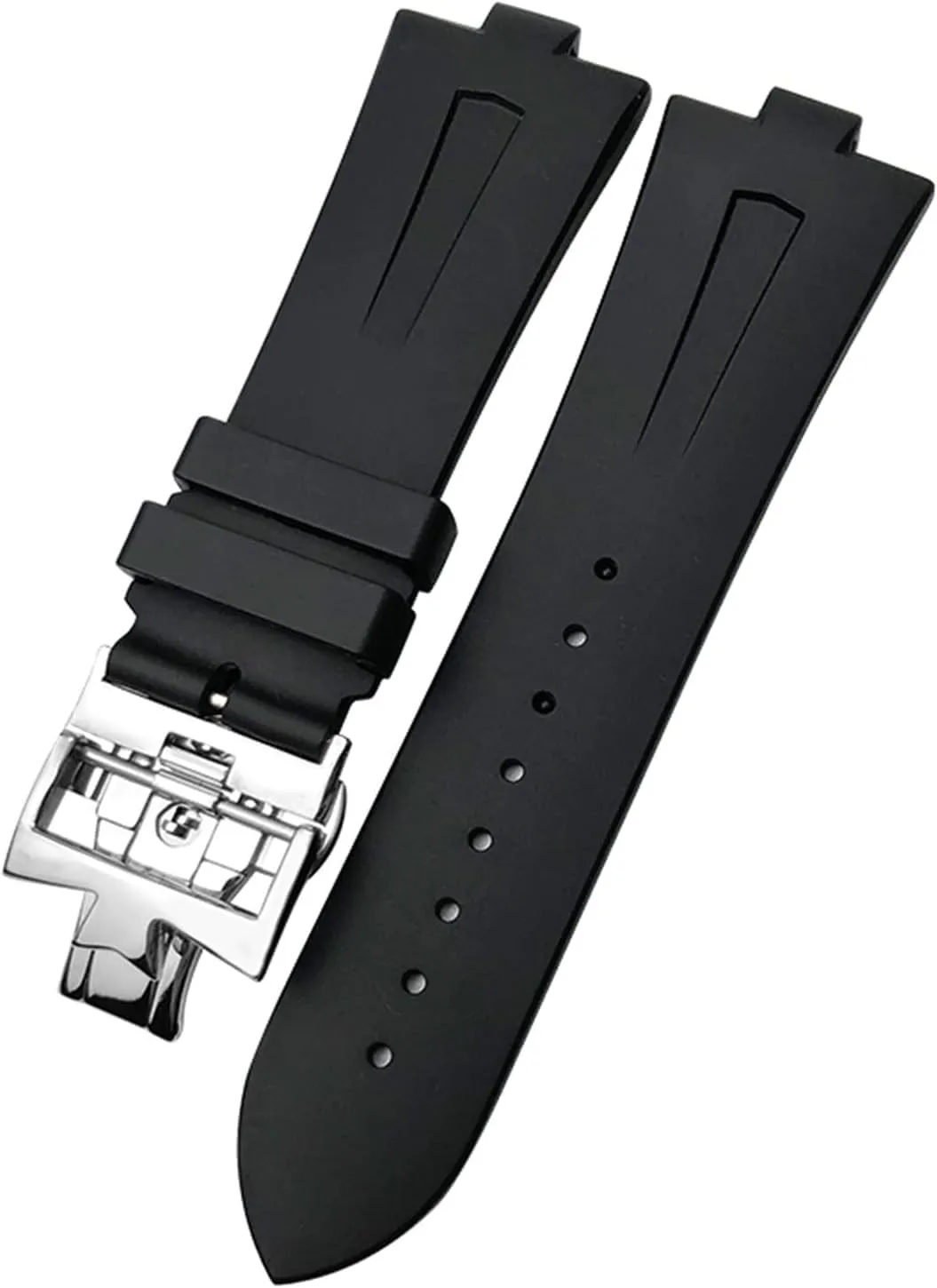 Rubber Watch Strap For Vacheron Constantin Overseas Waterproof Sport Replacement Watchband 25mm * 8mm