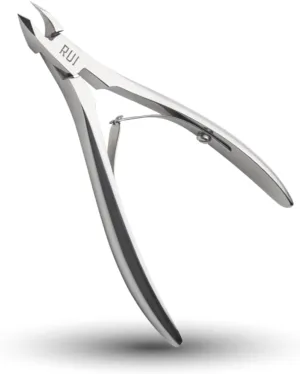 Rui Smiths Ultra-Premium Stainless Steel Cuticle Nippers - Professional Stainless Steel Cuticle Cutters - Japanese Handle, Mirror Finish - 4mm Jaw, Double Spring