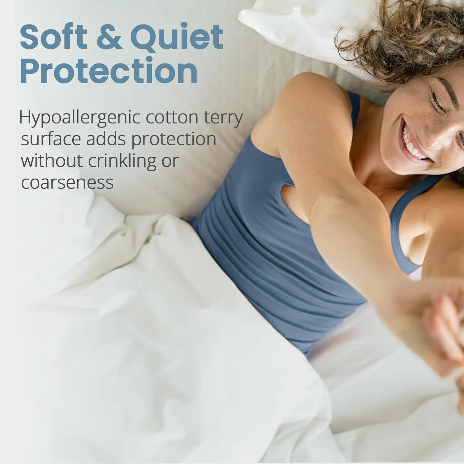 SafeRest Zippered Mattress Protector - Premium 12-15 Inch Waterproof Mattress Cover for Bed - Breathable & Noiseless Washable Mattress Encasement - Queen