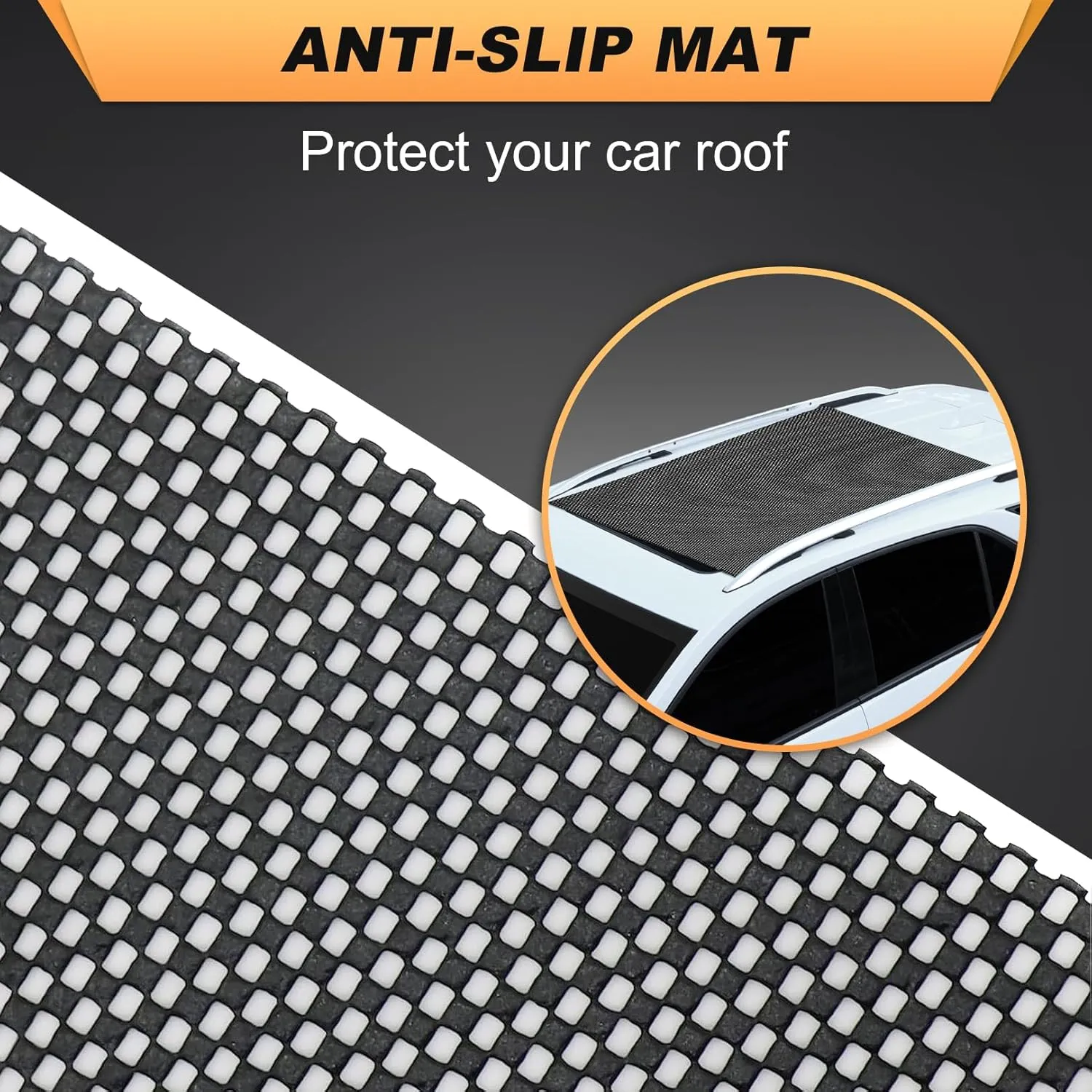 Sailnovo Car Rooftop Cargo Carrier Roof Bag, 20 Cubic Feet Waterproof Car Rooftop Cargo Carrier Bag Fit Car with Without Roof Rack - Car Top Carrier with Tie-Down Strap, Safety Hook