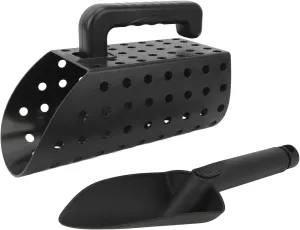 Sand Scoop Shovel Set Durable ABS Plastic Efficient Sand Sifter Compact Lightweight Design for Beach Metal Detecting and Treasure Accessories