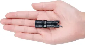 SdeNow Mini Flashlight Keychain with Micro USB Rechargeable Tiny Flashlight Brightness can Achieve up to 200 lumens for EDC Torch