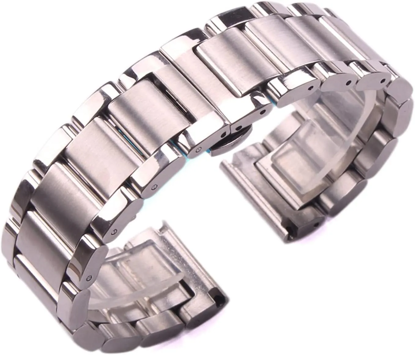 SDFFGHJ Stainless Steel Watch Strap Bracelets Men Silver Metal 18 20 21 22 23 24mm Fashion Women Watchbands Accessories