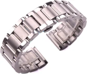 SDFFGHJ Stainless Steel Watch Strap Bracelets Men Silver Metal 18 20 21 22 23 24mm Fashion Women Watchbands Accessories