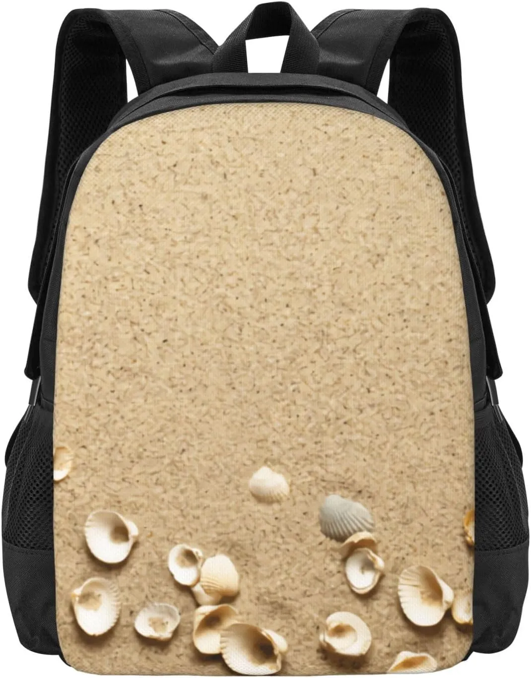 Sea Shells On Sand Lightweight Packable Backpack Travel Casual Large Capacity Daypack Foldable Backpack For Men Women
