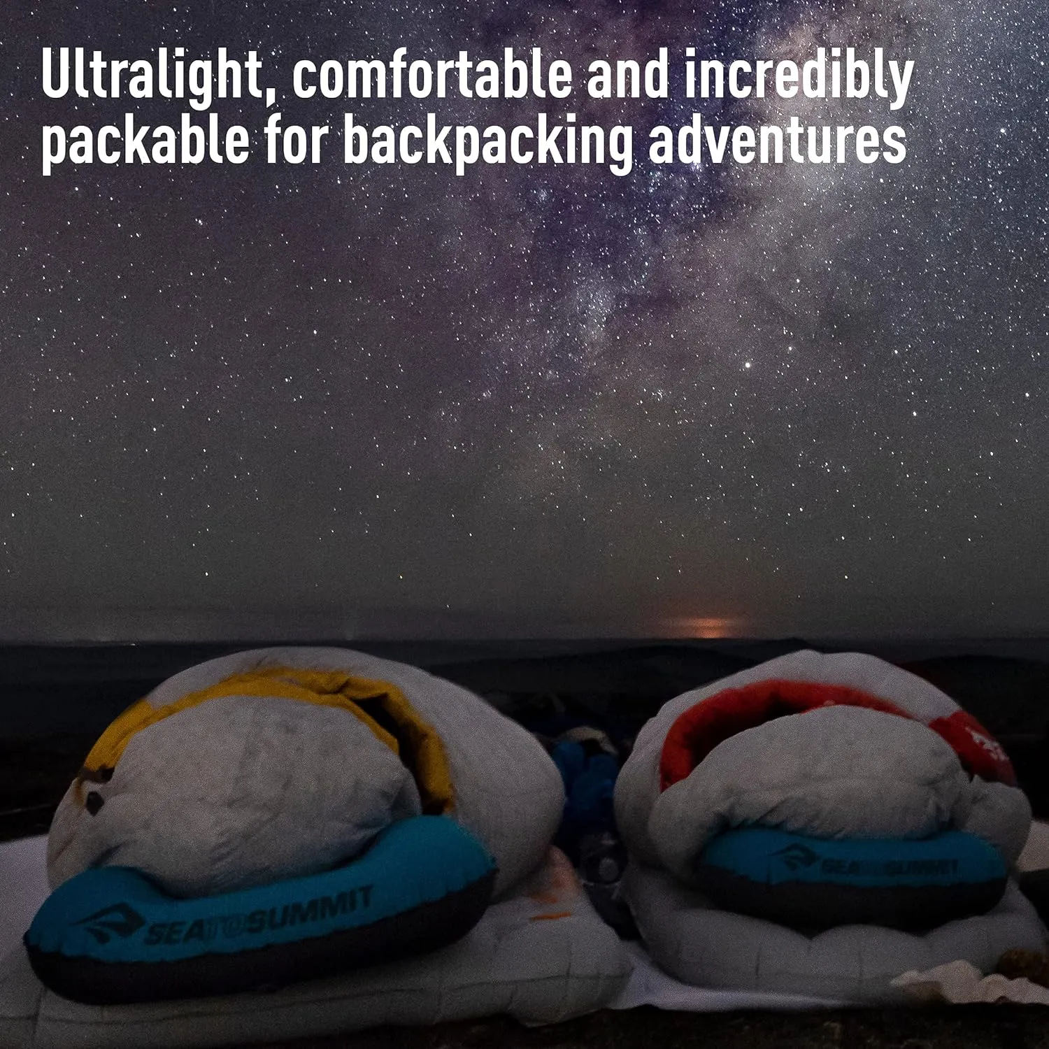 Sea to Summit Aeros Ultralight Inflatable Camping and Travel Pillow, Deluxe (22 x 14), Sea Foam
