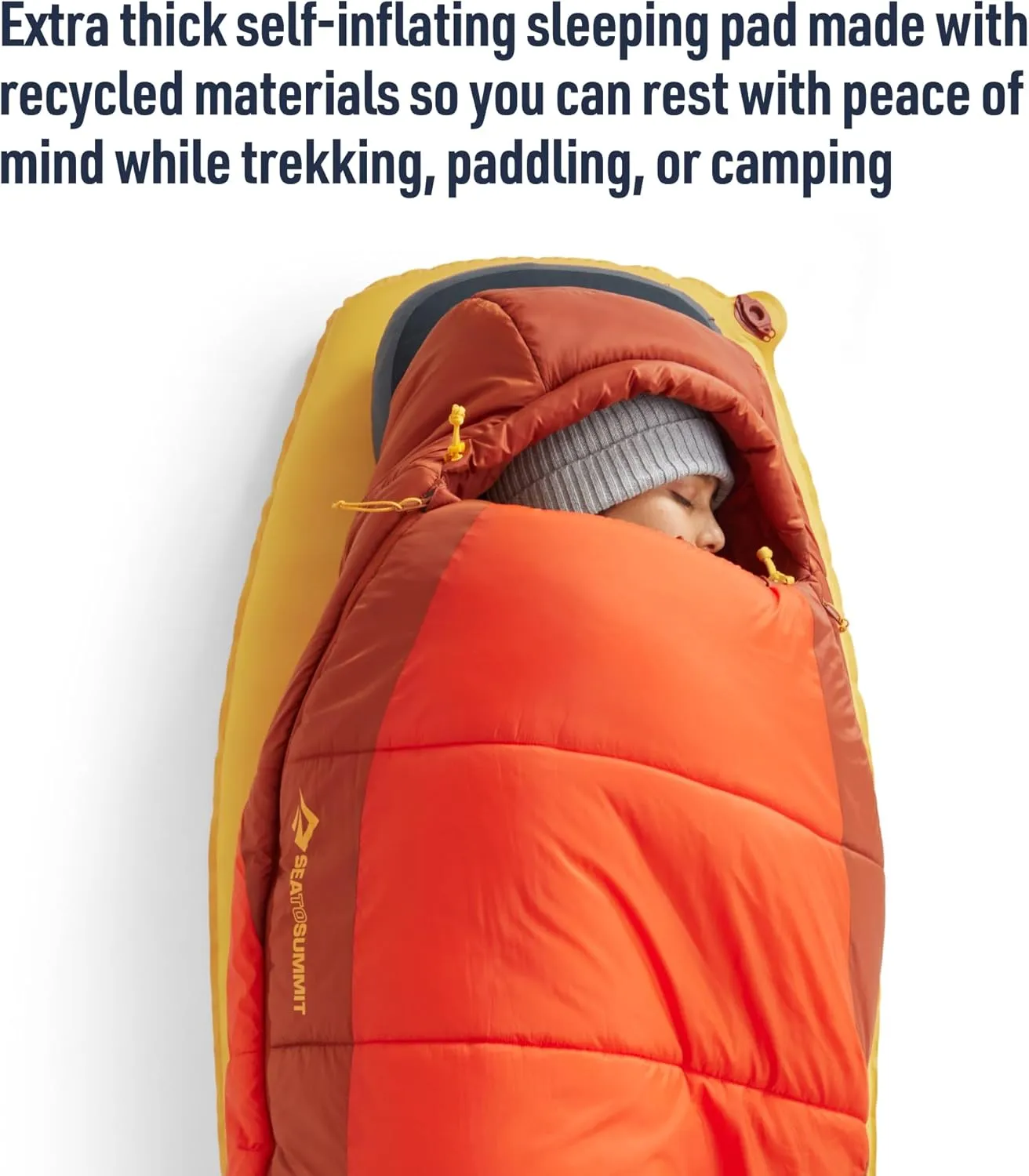 Sea to Summit Pursuit Plus SI Sleeping Mat, Rectangular - Large/Wide (78 x 30 x 3 inches)