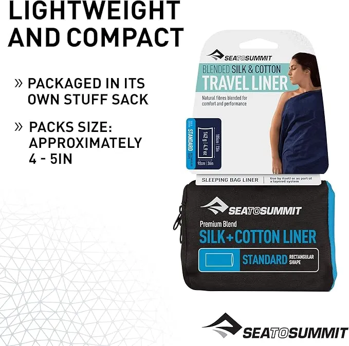 Sea to Summit Silk-Cotton Blend Travel and Sleeping Bag Liner