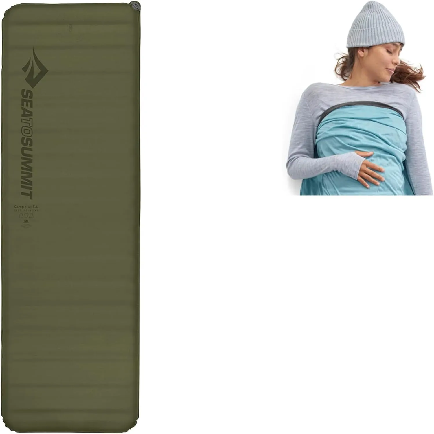 Sea to Summit Sleep System: Camp Plus SI Mat and Comfort Blend Sleeping Bag Liner