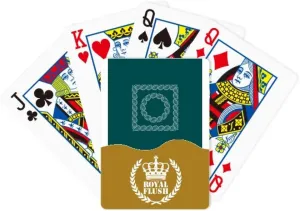 Seafood Shell Assemblages Surround Royal Flush Poker Playing Card Game