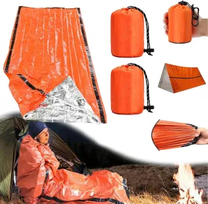 Sierra Madre Emergency Sleeping Bag, Pocket Size Emergency Sleeping Bag, Portable Thermal Sleeping Bag, Windproof, Waterproof & Thermal, for Camping, Hiking, Outdoor