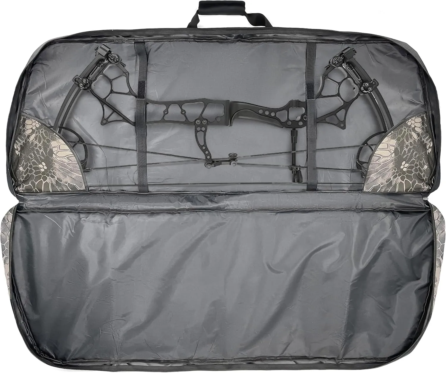 Silfrae Compound Bow Case Soft Bow Case Compound Bow Carry Bag with Arrow Pocket