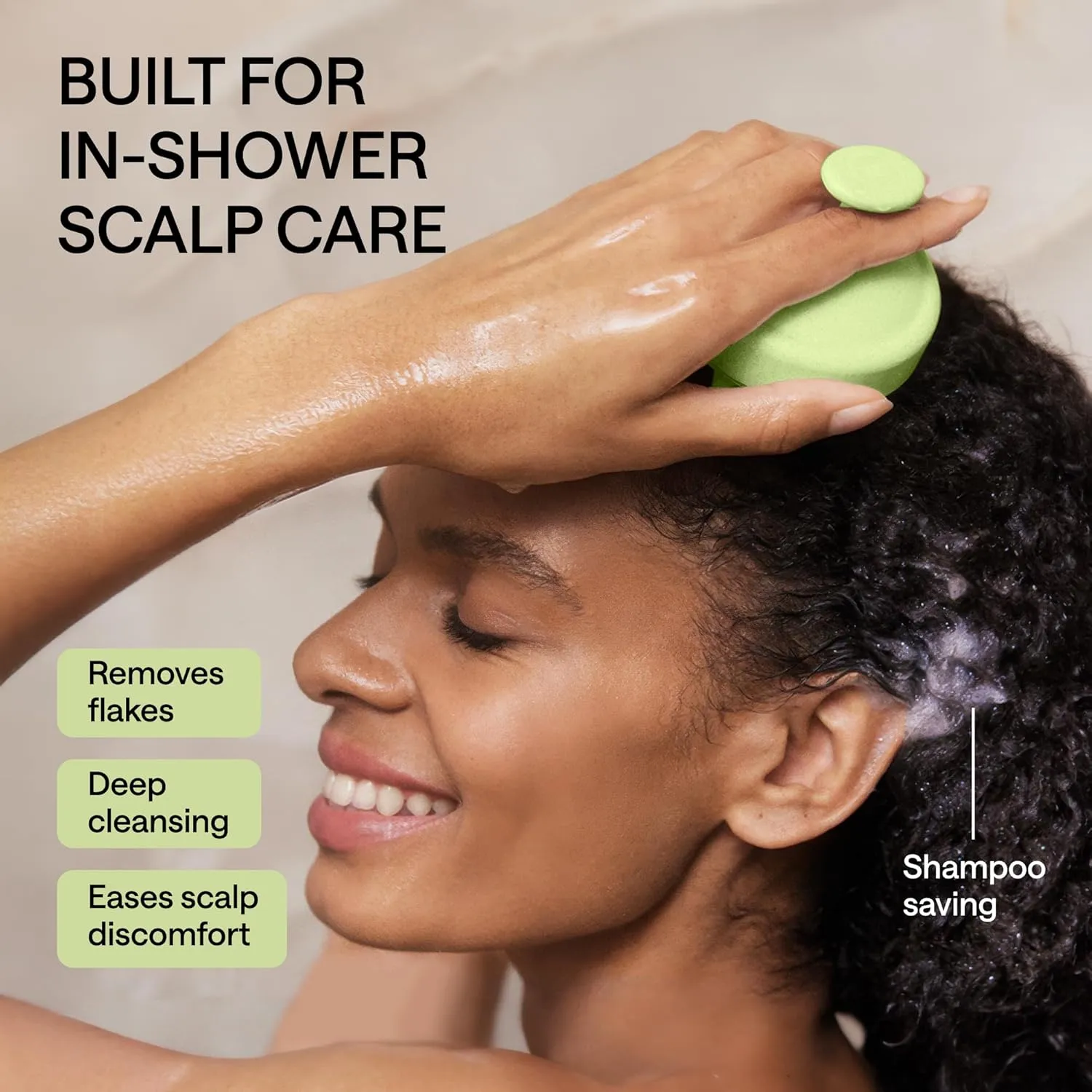 Silicone Scalp Scrubber for Shower – Shampoo Brush Scalp Massager for Hair Growth for Men, Women – Head Massager for Hair Growth – Alternative to Shampoo Comb – 2 Heads (Green)