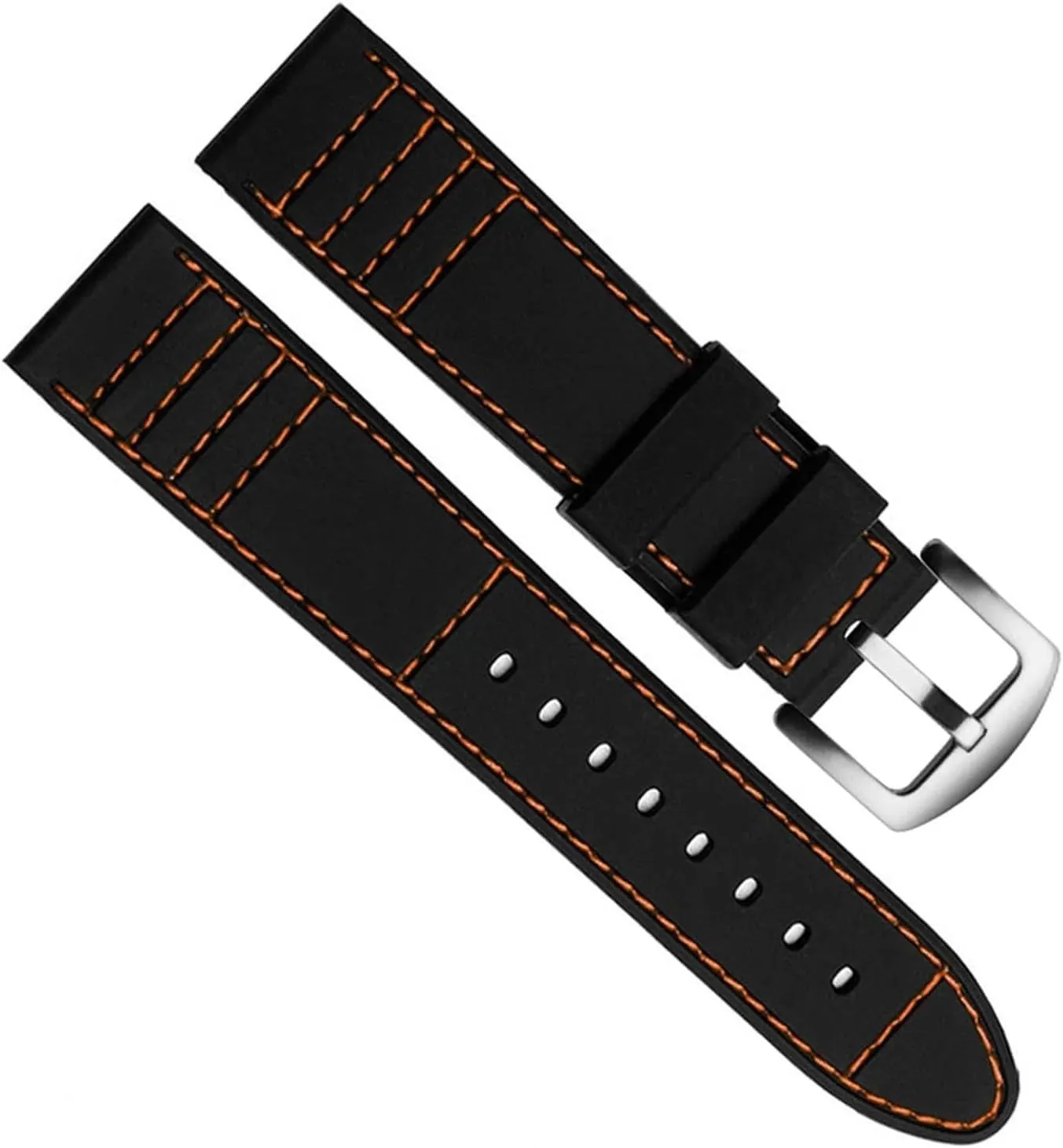 Silicone Sports watchband Diving Waterproof Rubber Longer Strap Male Lengthened Replacement Watch accessorie