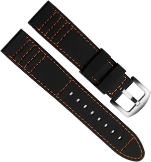 Silicone Sports watchband Diving Waterproof Rubber Longer Strap Male Lengthened Replacement Watch accessorie