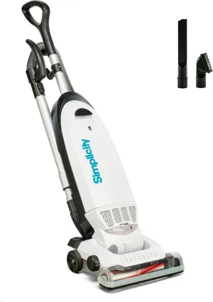 Simplicity Vacuums Allergy Bagged Vacuum Cleaners for Home, Carpet, Rugs, and Hardwood, Multi Surface Upright Vacuum Cleaner with Certified HEPA Vacuum, Pet Vacuum, S20EZM
