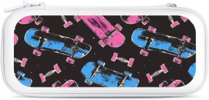 Skateboard Collection Hard Shell Travel Case with Rope 15 Game Card Pockets Compatible with Switch Protective