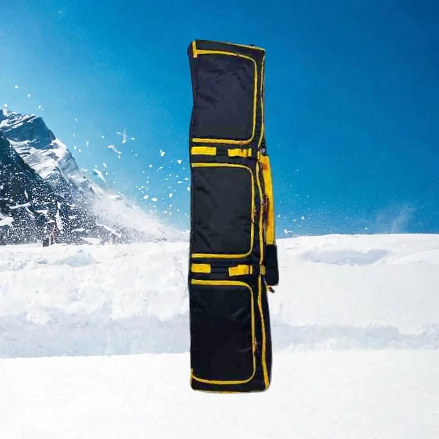Ski Bag Snowboard Sleeve Wheeled for Air Travel Waterproof Ski Equipment Bag Snowboard Backpack for Outdoor Winter Sports