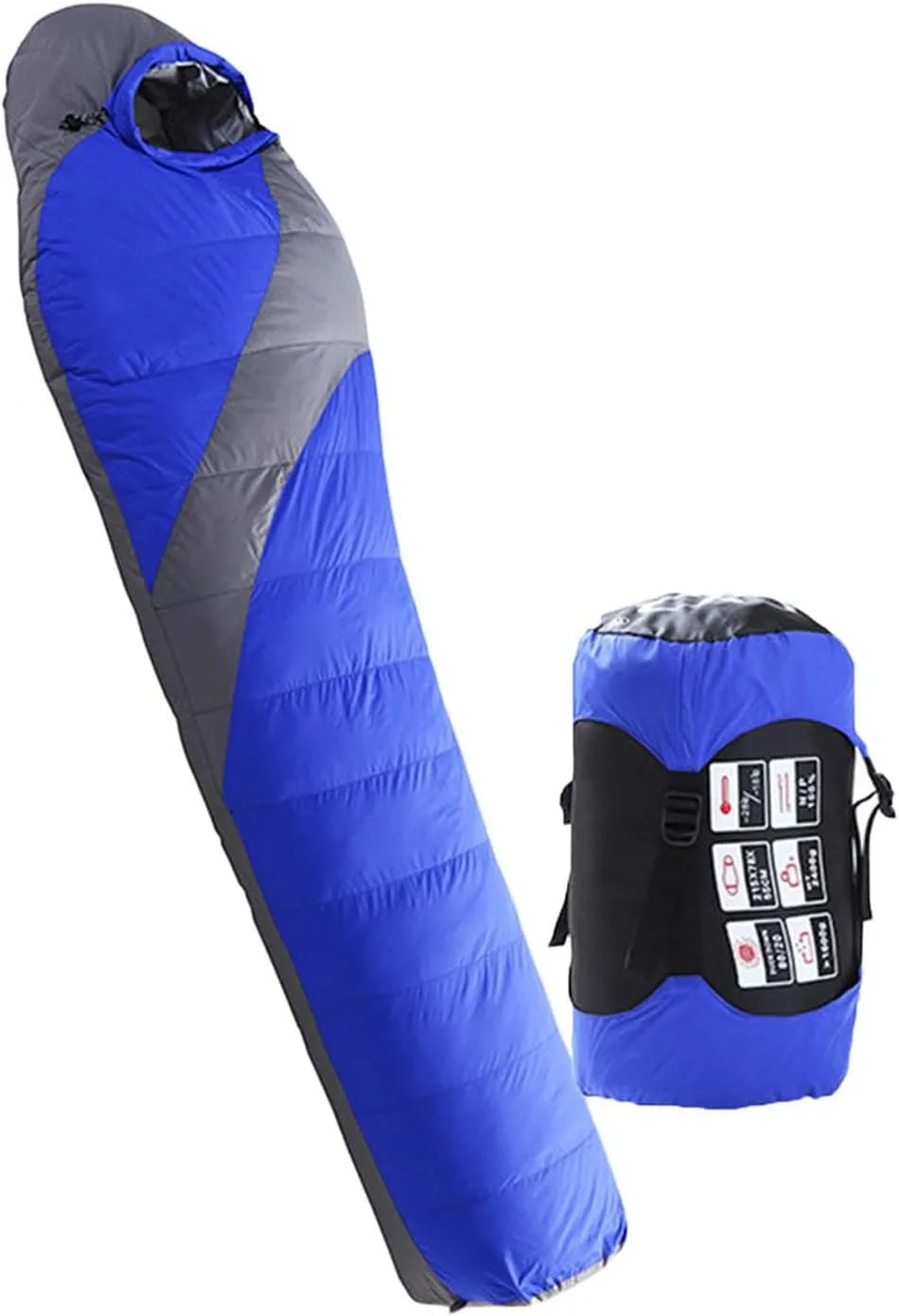 Sleeping Bag for Adults and Kids Ultralight Sleeping Bag 4 Season–ightweight Warm and Machine Washable, for Camping Traveling and Outdoor Activities