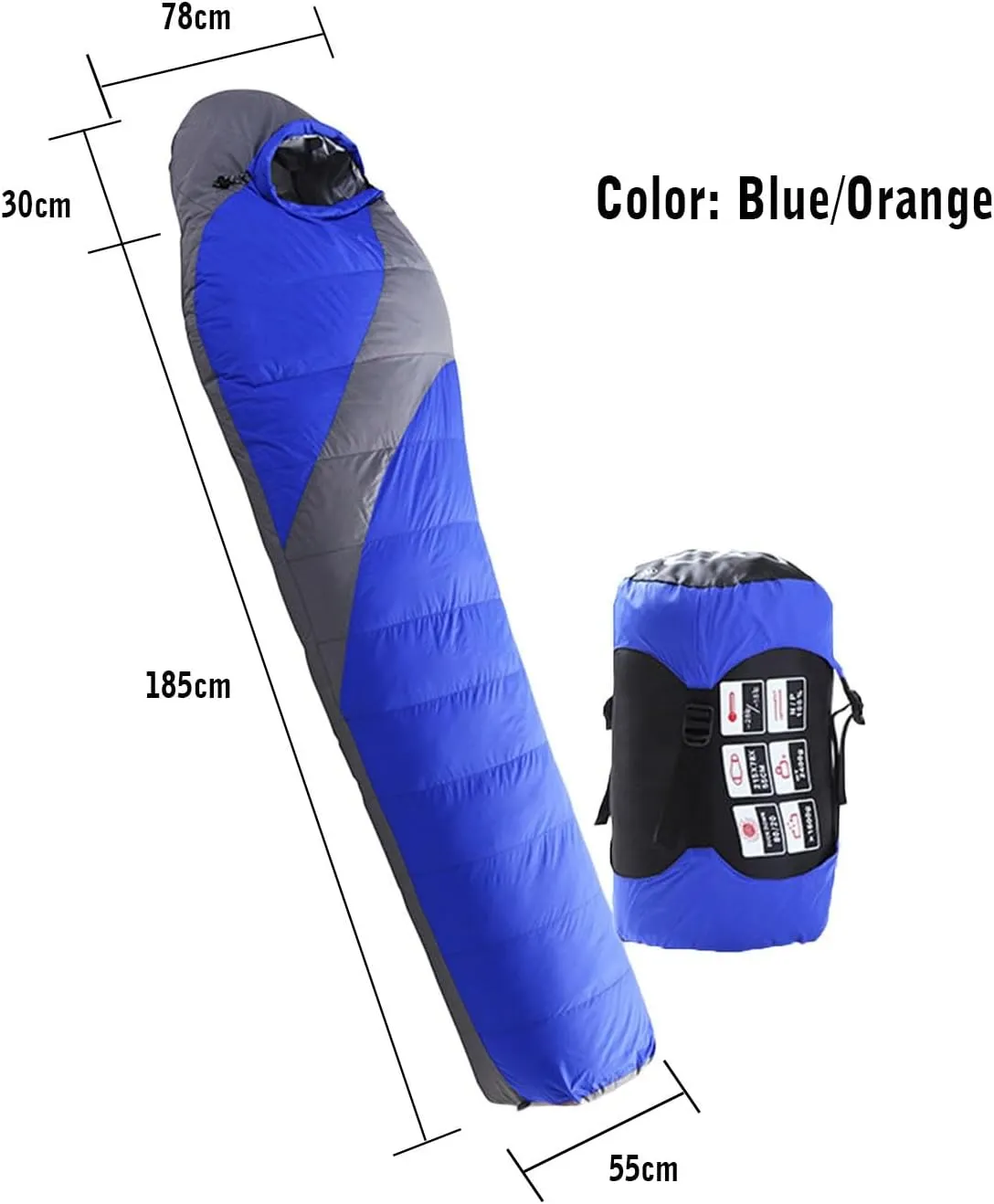Sleeping Bag for Adults and Kids Ultralight Sleeping Bag 4 Season–ightweight Warm and Machine Washable, for Camping Traveling and Outdoor Activities