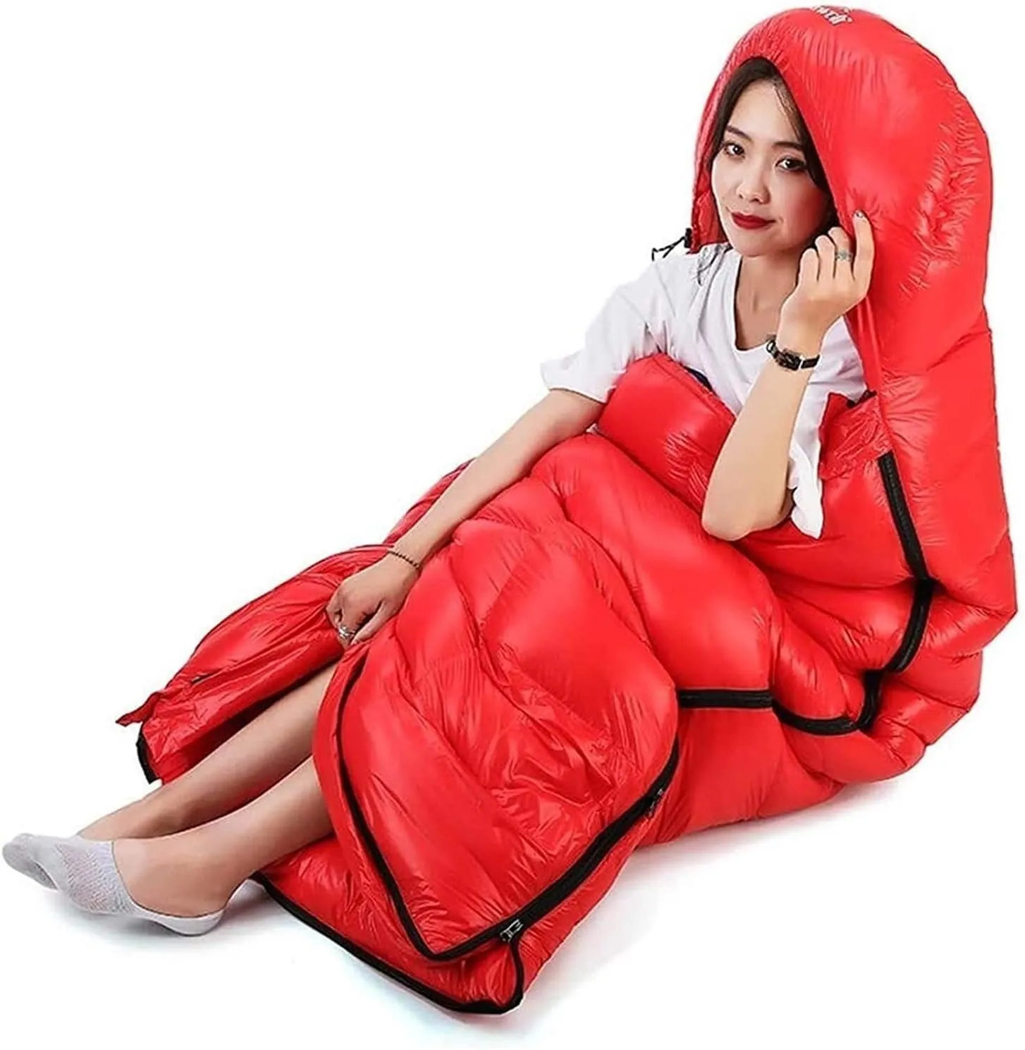 Sleeping Bag for Adults Boys and Girls,Washed Cotton Liner,Backpacking Hiking Camping,Warm and Cold Weather 3 Seasons,Ultralight Portable,Waterproof,Indoor and Outdoor Comfortable