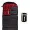 Sleeping Bag w/ Hood & Carry Case-Lightweight Envelope-Style 32F Rated