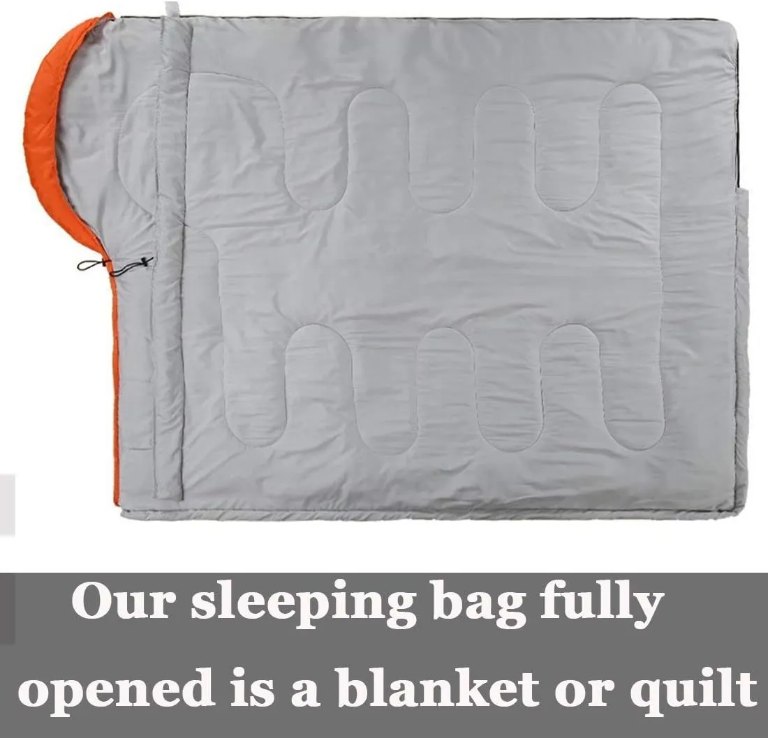 Sleeping Bag,3-4 Seasons Warm Cold Weather Lightweight, Portable, Waterproof Sleeping Bag with Compression Sack for Adults & Kids - Indoor & Outdoor: Camping, Backpacking, Hiking