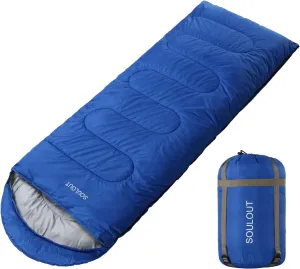 Sleeping Bag,3-4 Seasons Warm Cold Weather Lightweight, Portable, Waterproof Sleeping Bag with Compression Sack for Adults & Kids - Indoor & Outdoor: Camping, Backpacking, Hiking