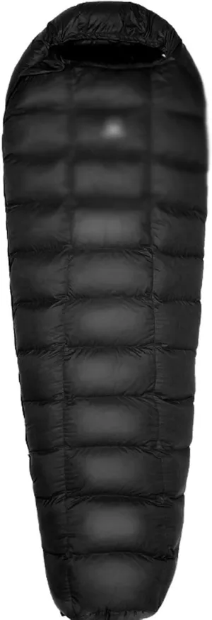 Sleeping Bags Checkered Stitches White Down Adult Mummy Tpye Sleeping Bag Winter Camping Thermal Keep Warm Duvet Quilt
