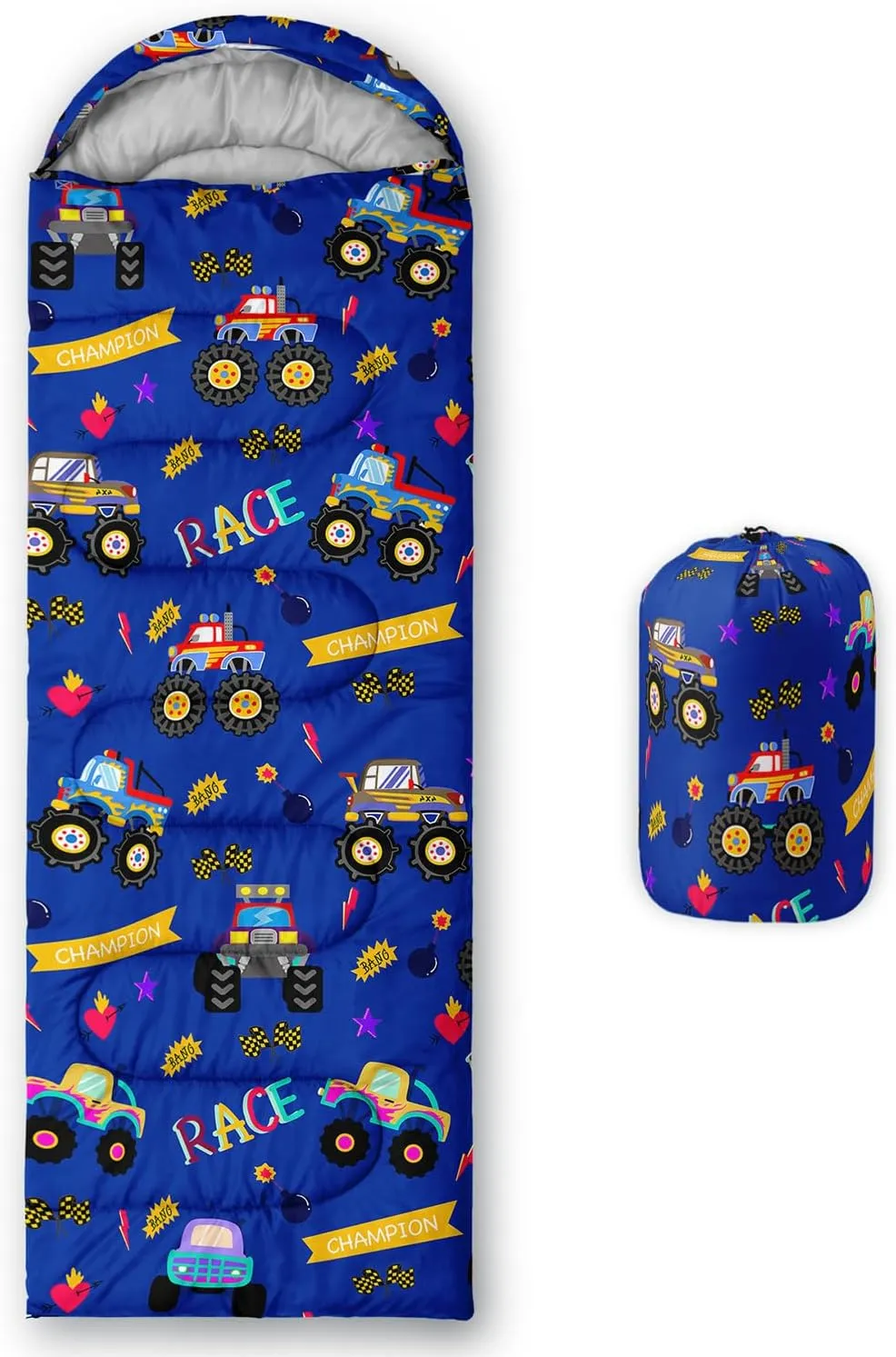 Sleeping Bags for Adults and Kids Camping Sleeping Bags for Girls and Boys Lightweight Waterproof Cold/Warm 3-Season Outdoor Travel with Compression Bags