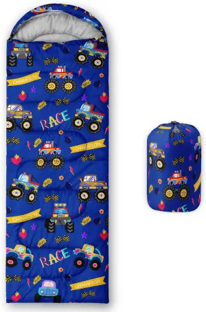 Sleeping Bags for Adults and Kids Camping Sleeping Bags for Girls and Boys Lightweight Waterproof Cold/Warm 3-Season Outdoor Travel with Compression Bags