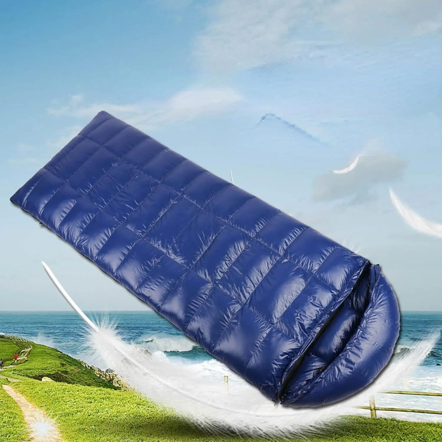Sleeping Bags Goose Down Sleeping Bag Filling Spring Autumn Winter Outdoor Camping Ultra Light Hiking Cycling Sleeping Bag