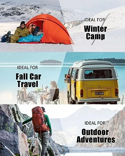 Sleeping Bags w/ Compression Bag for Adults Backpacking Lightweight