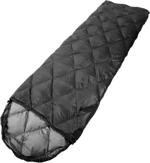 Sleeping Bags,Light and Breathable Down Sleeping Bag, Waterproof Camping Sleeping Bag Traveling, and Outdoors (Color : Black)