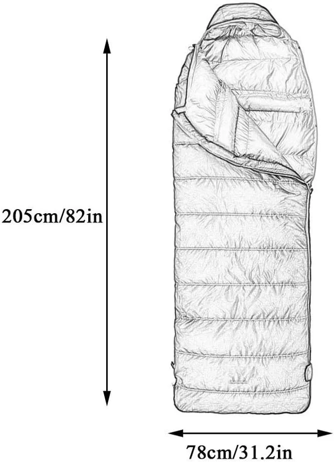 Sleeping Bag,Warm Cold Weather Lightweight, Portable, Waterproof Sleeping Bag with Compression Sack for Adults and Kids