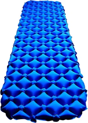 Sleeping Pad Nylon Camping Mat Lightweight Outdoor Air Mattress Travel Cushion Moisture-Proof