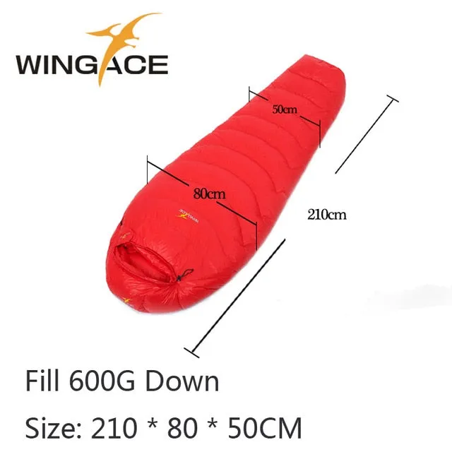 Sleeping WINGACE Mummy Outdoor Ultralight Sleeping Splicing Camping Duck Fill Tourism 800G Down 400G Hiking Monthly deal Bags Dependable Bag 600G