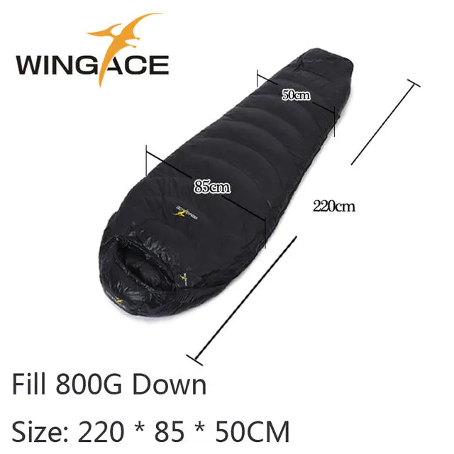 Sleeping WINGACE Mummy Outdoor Ultralight Sleeping Splicing Camping Duck Fill Tourism 800G Down 400G Hiking Monthly deal Bags Dependable Bag 600G