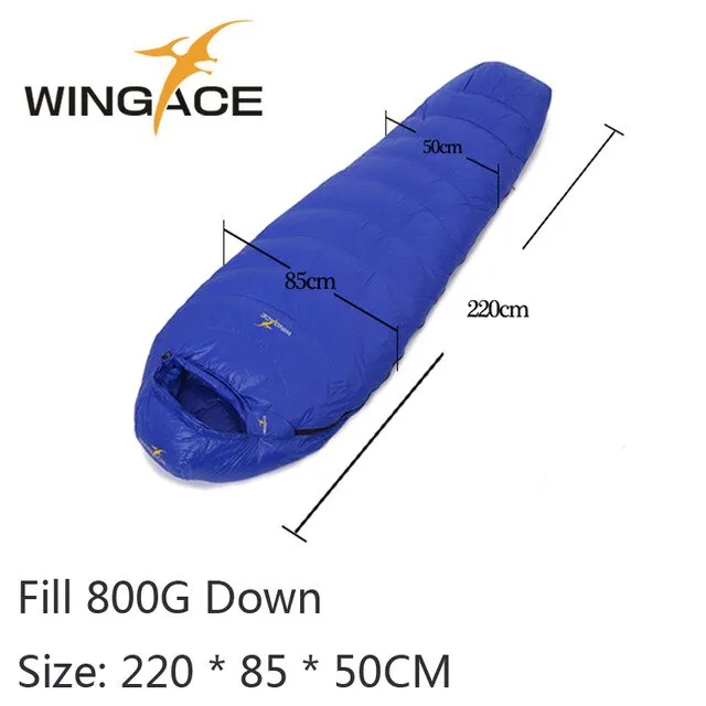Sleeping WINGACE Mummy Outdoor Ultralight Sleeping Splicing Camping Duck Fill Tourism 800G Down 400G Hiking Monthly deal Bags Dependable Bag 600G