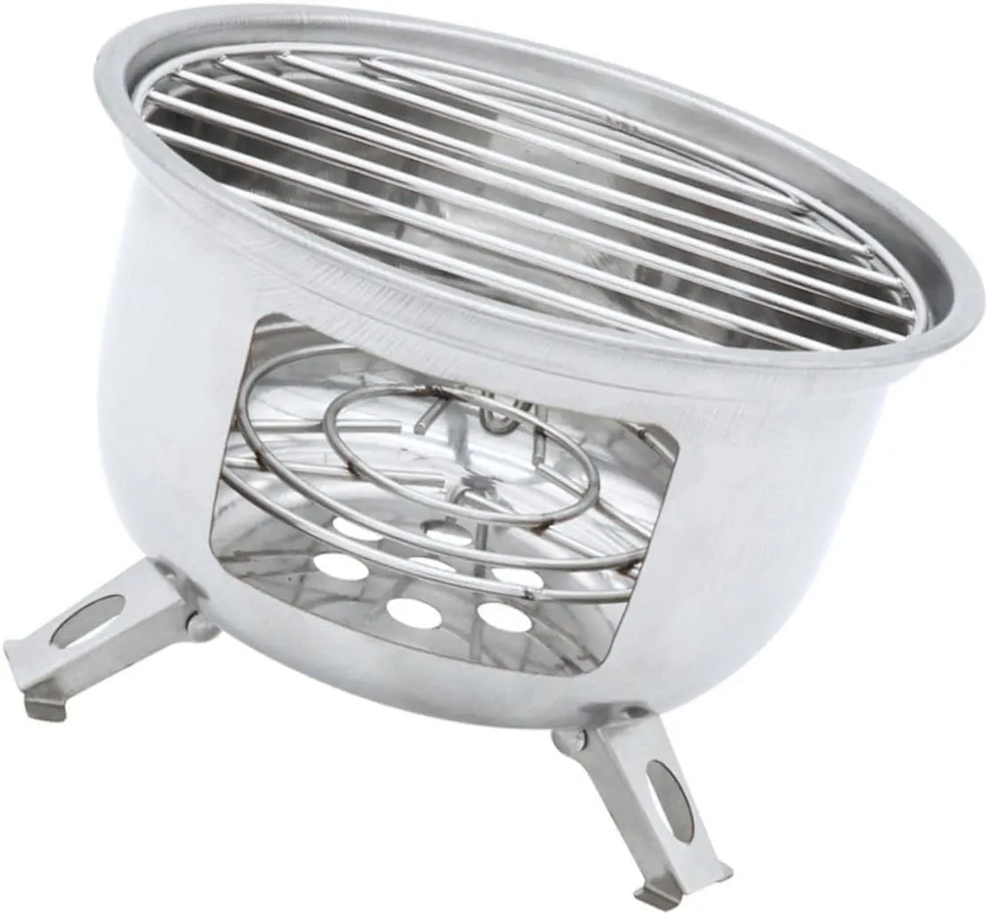 Small Bbq Grill Portable Camping Stove Stainless Steel Mini Bbq for Outdoor Cooking