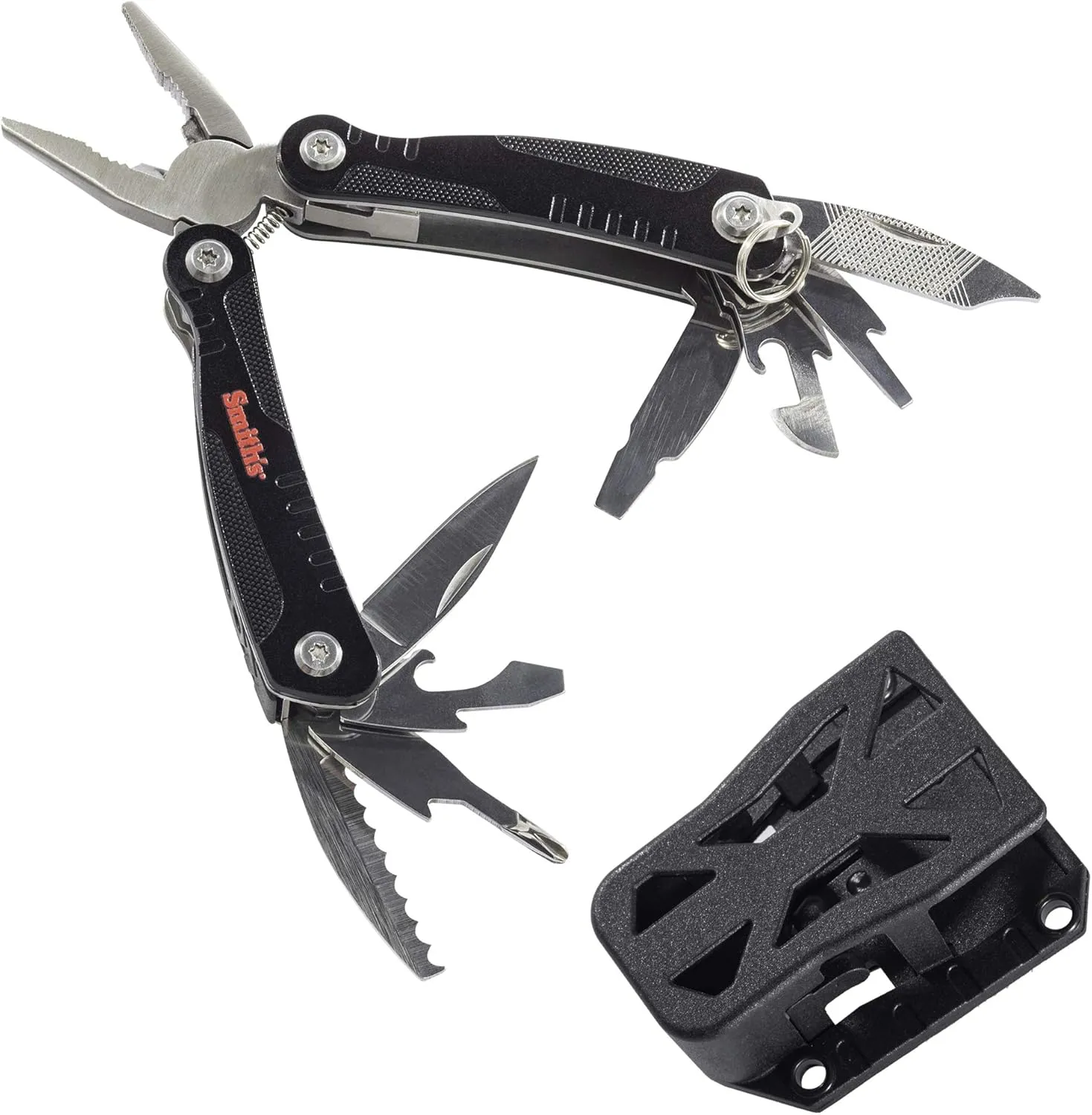 SMITH'S 51261 3IN 12-1 MULTITOOL AND HARD CASE BLACK