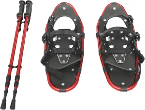 Snowshoes W/Carrying Bag, Snow Shoes & Adjustable Trekking Poles, Skiing Equipment, Skiing Shoes, Light Weight Aluminum Snow Shoes