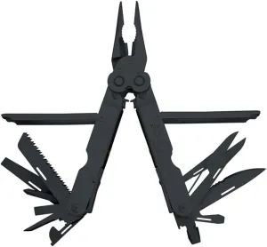 SOG Specialty Knives & Tools B61-L Power Lock EOD 2.0 Scissor Multi Tool with Half Serrated Steel Blade 22-Tools Combined, Black Oxide Finish