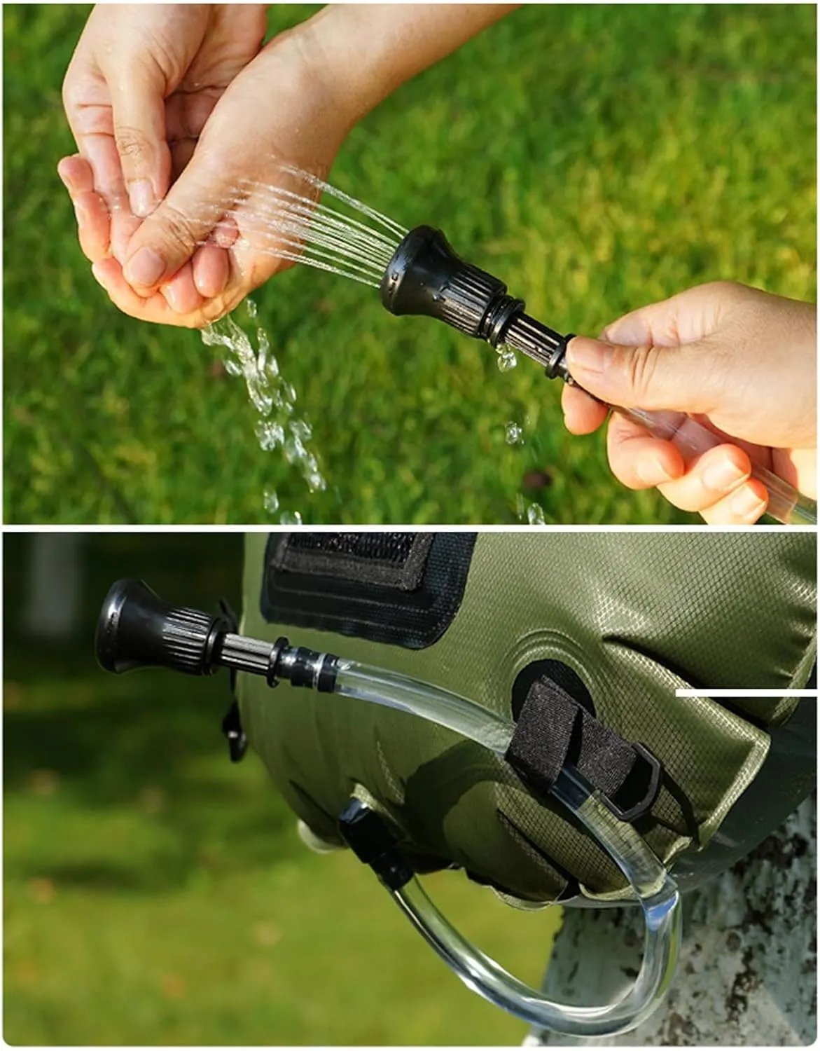 Solar Shower Bag, 20L Camping Solar Shower Bag, Multifunctional Portable with Handle for Beach Hiking