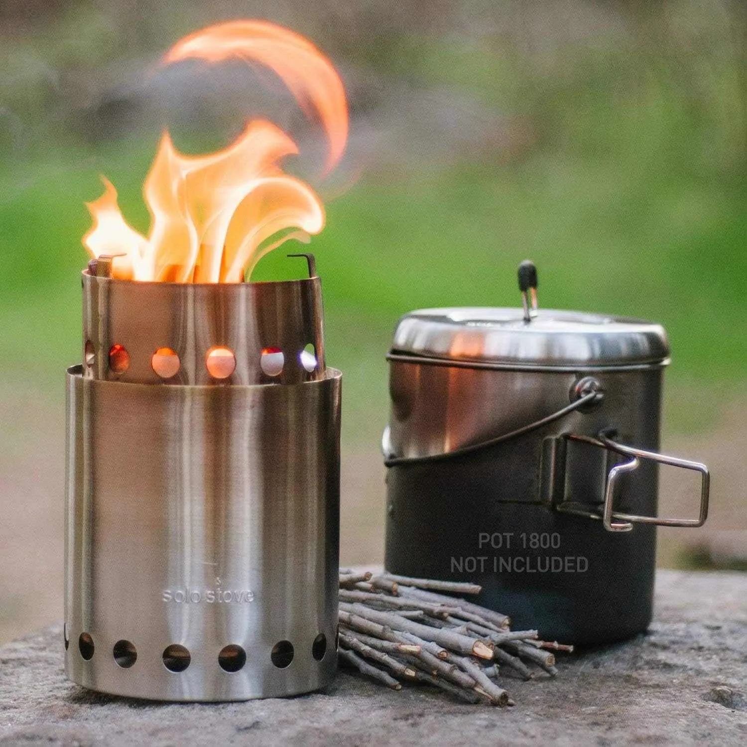 Solo Stove Titan Camping Stove Portable Stove for Backpacking and Outdoor Cooking