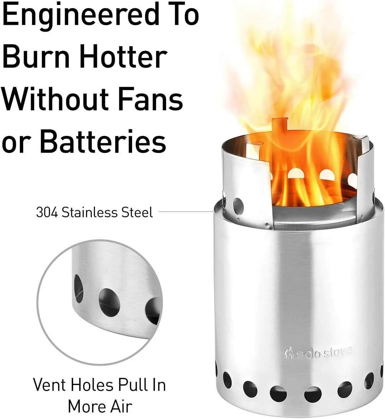Solo Stove Titan Camping Stove Portable Stove for Backpacking and Outdoor Cooking