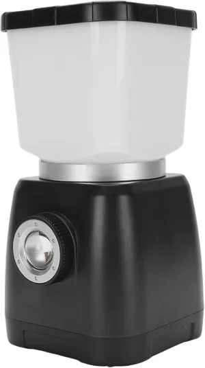 Sorandy Rechargeable Camping Lantern, 6000mAh Emergency Hanging Light, Hand Cranked Self Generating Electricity, Water Proof LED Tent Light Flashlight for Hurricane, Power Outages, Hiking (Black)