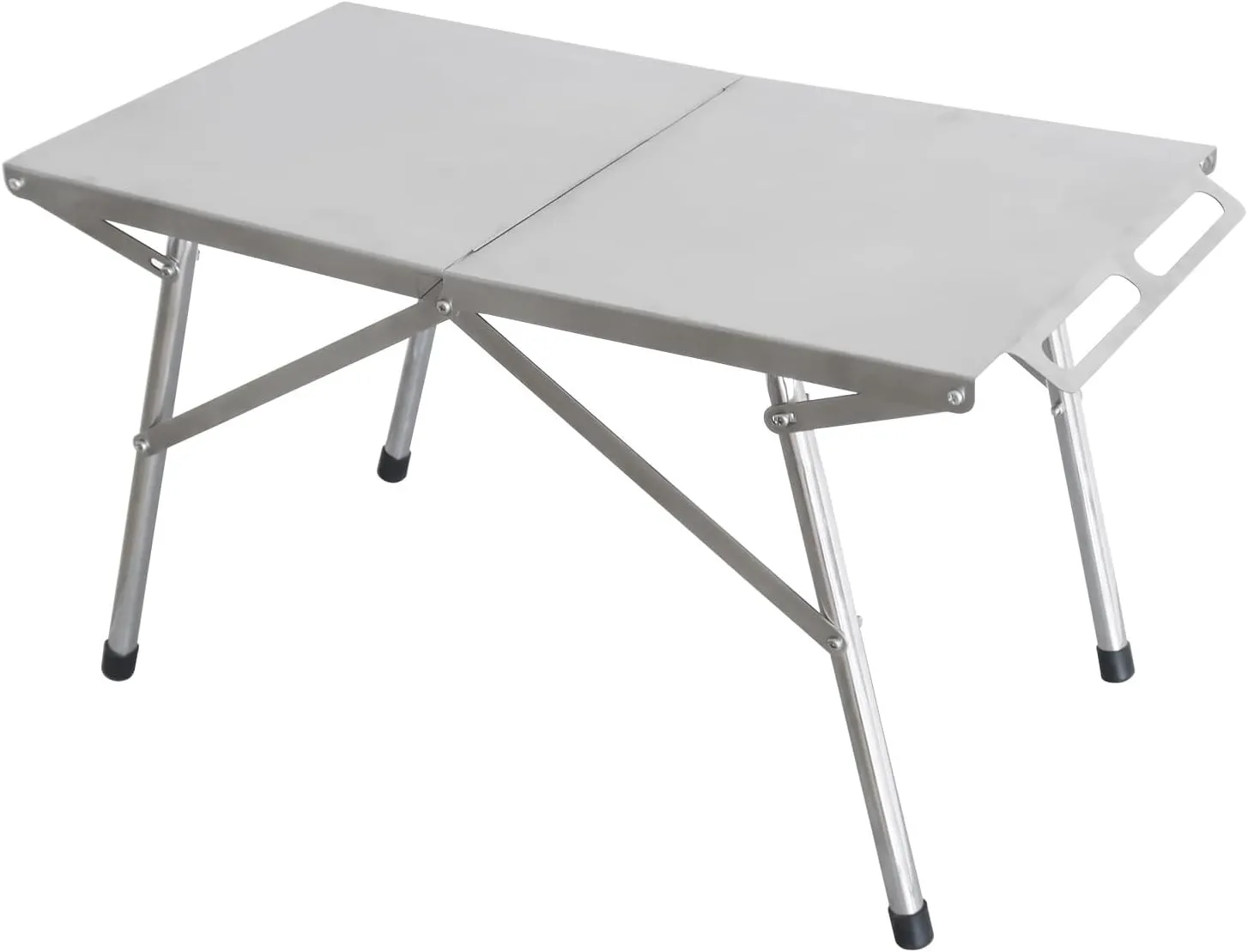 SOTECH Portable Folding Camping Table, Aluminum Alloy Frame, Gray