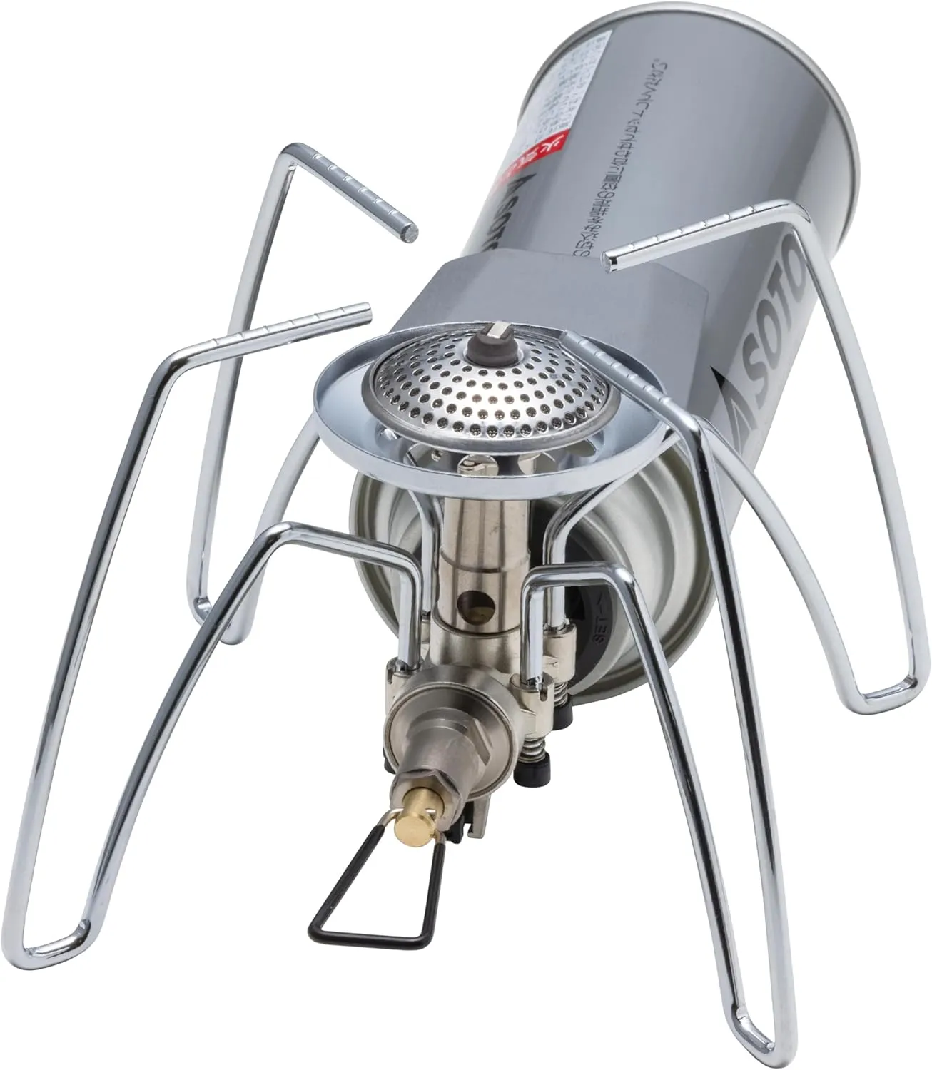 SOTO Regulator Camping Stove, Single Burner Butane Stove, Portable Backpacking Stove for Outdoor Cooking, Camping, Hiking - Stealth Igniter Installed. Shipped empty.