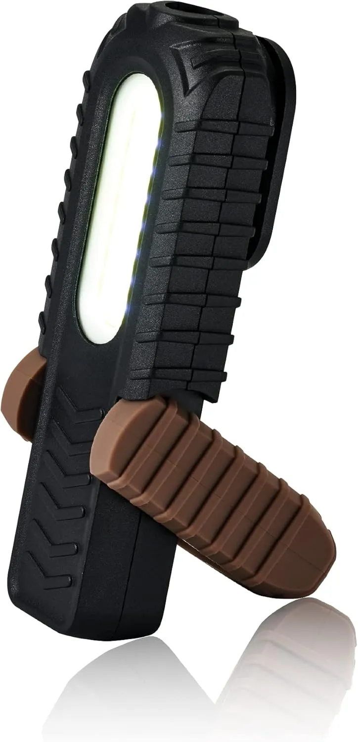 Spec Ops Tools 2-in-1 Rechargeable LED Work Light   Flashlight, 150-400 Lumens, Waterproof, Magnetic Base with Hook, 3 Light Modes, 3percent Donated to Veterans, SPEC-FLASHT